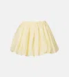 Patou Elasticated Bloomer Mini A-line Skirt In Neutral