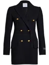 Patou Virgin-wool Double-breasted Coat In B Black
