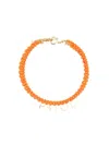 Patou Glass And Brass Bead Necklace