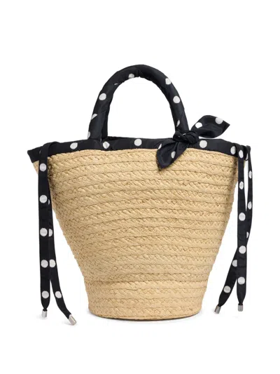 Patou Gm Couture Polka-dot-detail Tote Bag In Neutral