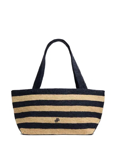 Patou Gm Trapeze Striped Tote Bag In Multi