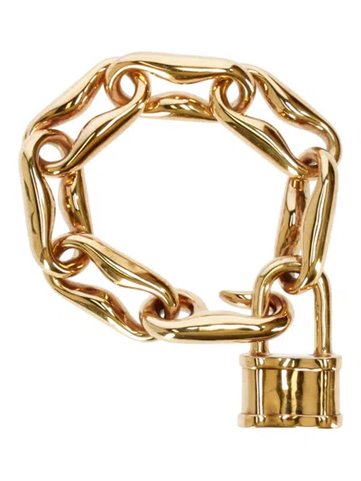 Patou Golden Padlock Chain Bracelet