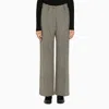 Patou Grey Herringbone Regular Trousers In Grey