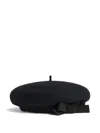Patou Grosgrain-bow Wool Beret