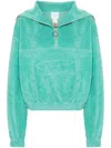 Patou Logo-embossed Hoodie In Grün