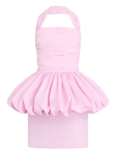 Patou Halterneck Mini Dress In Pink