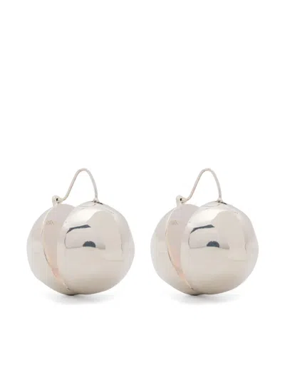 Patou Hammered-effect Earrings In Metallic