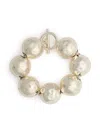 Patou Hammered Sphere Bracelet In Silver