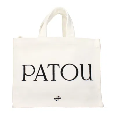 Patou Handbags For Women White Cloth In Neutral