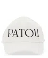 Patou Baseball Hat With Logo In White