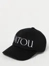 Patou Woman Hat Black Size M/l Cotton In Black