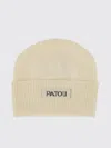 Patou Knit Hat With Ribbed Cuff Design In Neutral