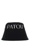 Patou Black Canvas Hat In Black