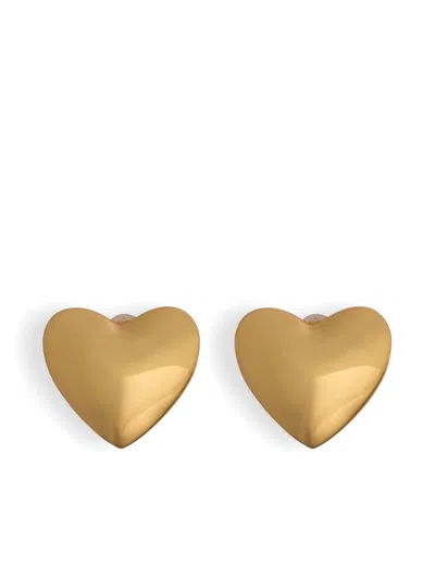Patou Heart Clip-on Earrings In Gold