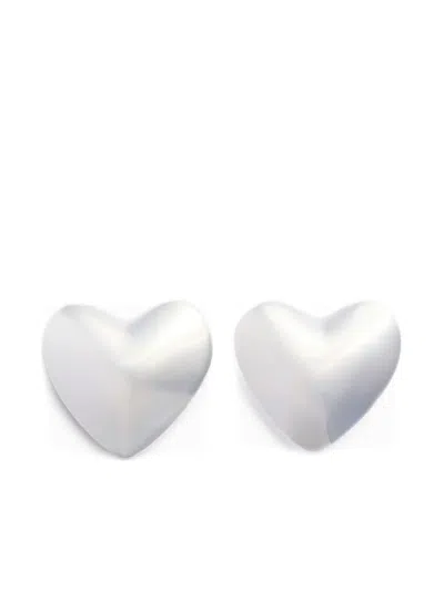 Patou Heart Earrings In Silver