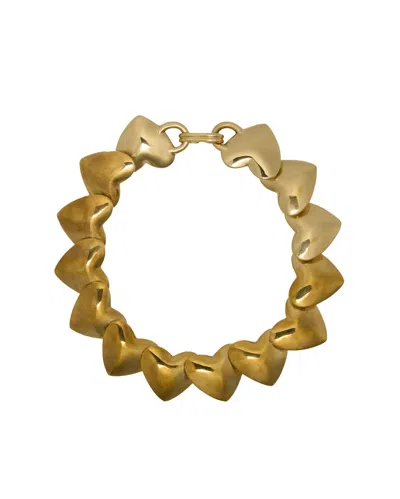 Patou Heart Necklace In Gold-plated Brass