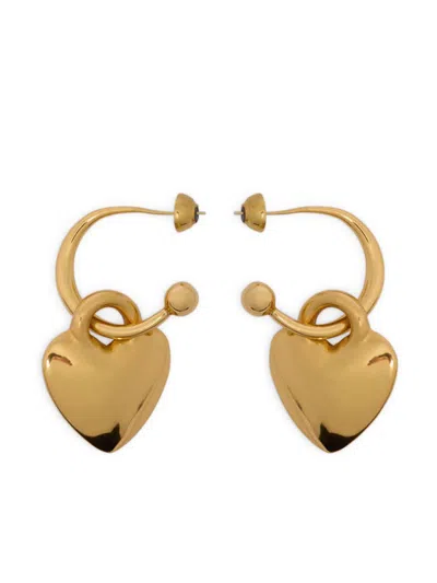 Patou Heart-pendant Earrings In Gold
