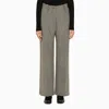 Patou Grey Herringbone Regular Trousers In Grey