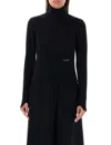Patou Ribbed Roll-neck Sweater In Black