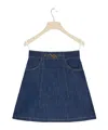 Patou High-rise Denim Skirt In Blue