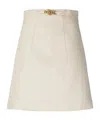 Patou High-waisted A-line Midi Skirt In Gray