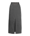 Patou Chic Midi Skirt In Black