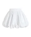 Patou High-waist Mini Bubble Skirt In White