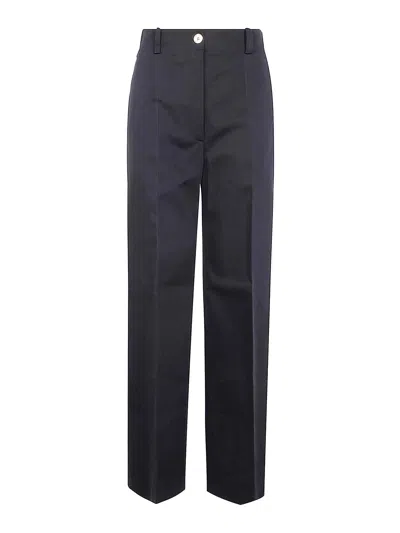 Patou Iconic Long Trousers In Blue