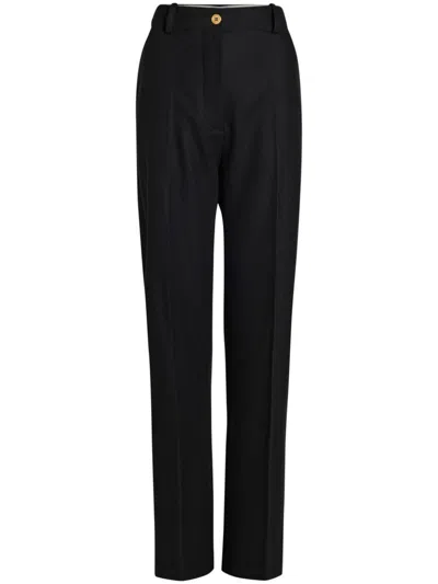 Patou Iconic Long Trousers In Black