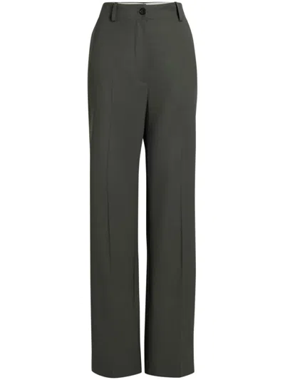 Patou Wide-leg Tailored Trousers In Green