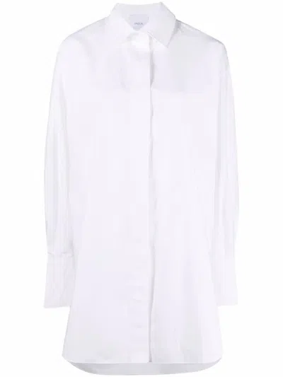 Patou Iconic Mini Shirt Dress Clothing In White