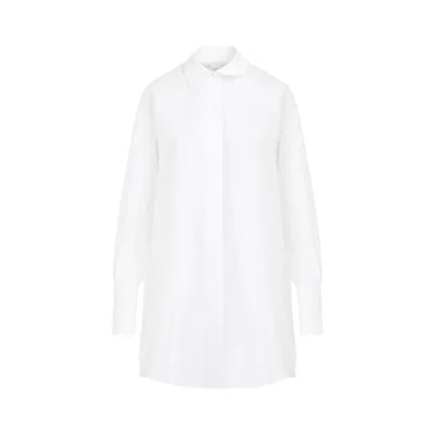 Patou Iconic Mini Shirt Dress In White