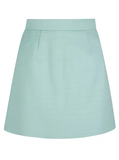 Patou Iconic Mini Skirt In Green