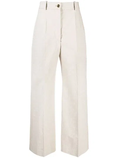 Patou Iconic Monogram-pattern Trousers In 中性色