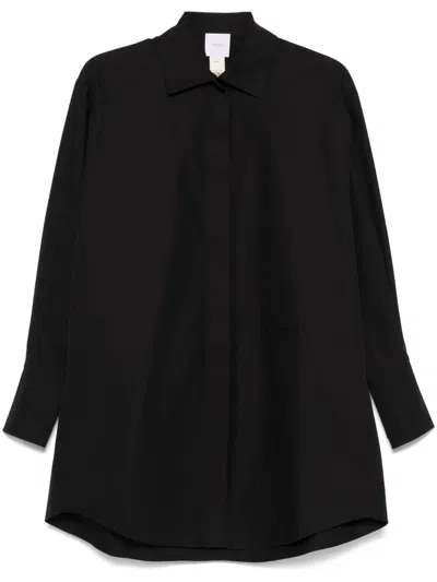 Patou Iconic Shirt Dress In Black