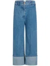 Patou Belt-loop Jeans In Blue