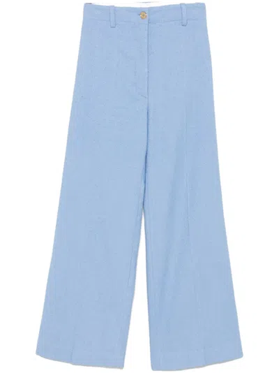 Patou Iconic Trousers In Blue