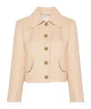 Patou Tailored Tweed Blazer With Structured Shoulders