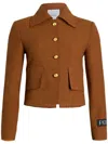 Patou Iconic Tweed Short Jacket In 褐色