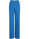 Patou Iconic Tweed Trousers In 蓝色