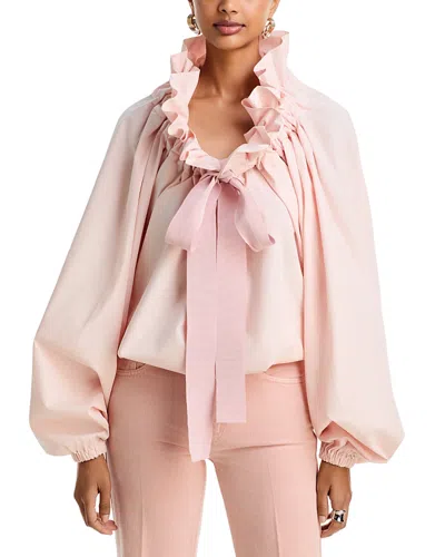 Patou Iconic Volume Blouse In Pink