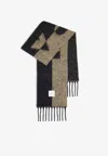 Patou Intarsia-knit Logo Alpaca Scarf In Multicolor