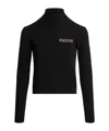 Patou Intarsia Turtleneck Jumper In Black
