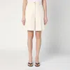 Patou High-waist Bermuda Shorts In White
