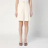 Patou High-waist Bermuda Shorts In White