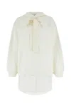 Patou White Embroidered Logo Sweatshirt