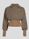 Patou Organic-cotton Jacket In Houndstooth