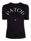 Patou Black Logo-print T-shirt In Black