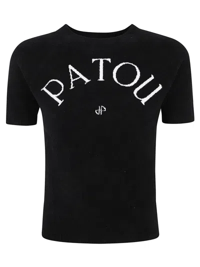 Patou Jacquard Terry Knit In B Black