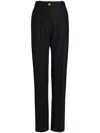 Patou Large Belt Trousers In Black